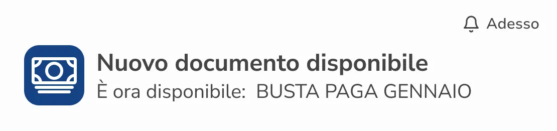 Geobadge: Notifica Nuovo documento disponibile